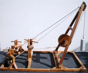 Dřevěný model vrátku